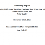 Cover of NASA Rio UCCRN Training Workshop: Sea Level Rise, Urban Heat Island and Green Infrastructure, and Water Quality