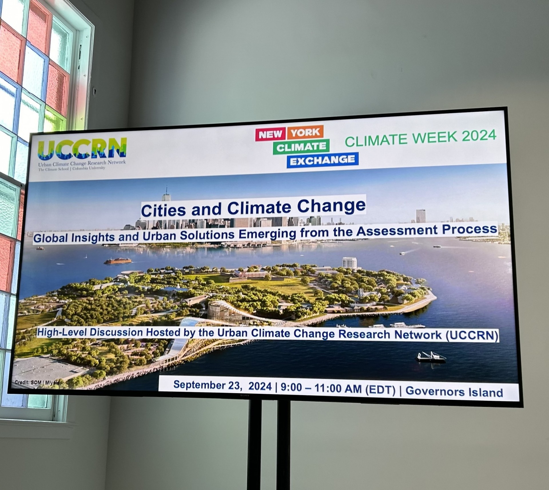 UCCRN at the New York Climate Exchange on Governors Island