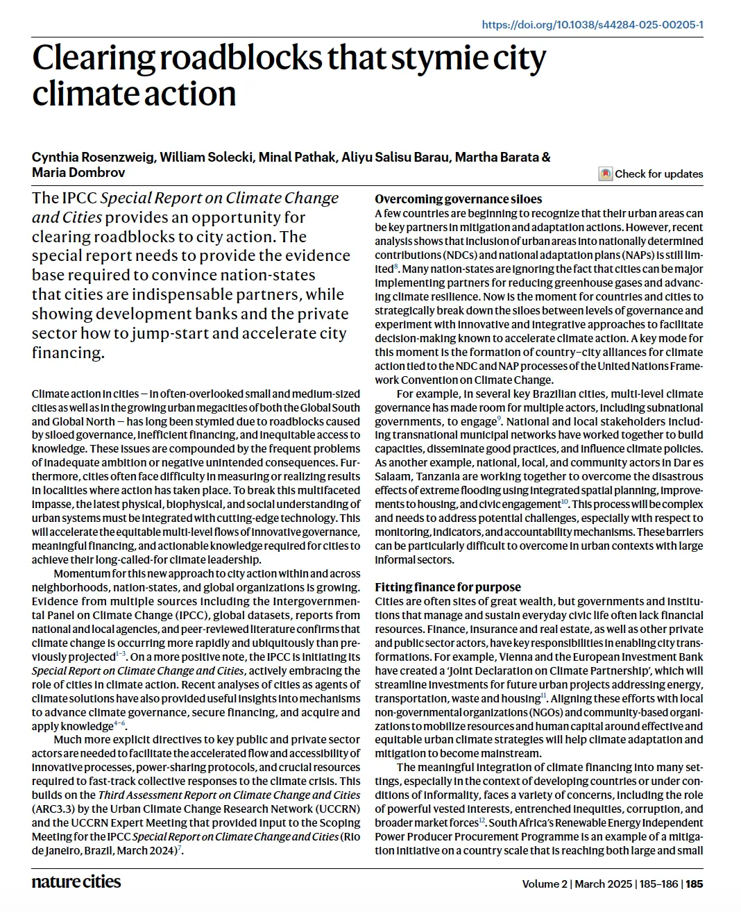 Clearing roadblocks that stymie city climate action