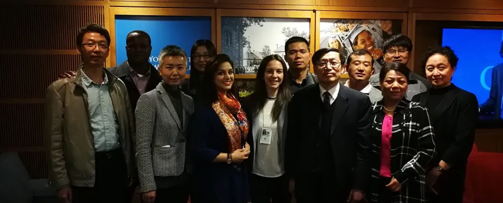 Image of Somayya Ali Ibrahim and Danielle Peters with the Chinese delegation